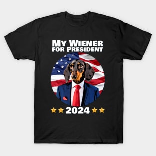 My Wiener for President 2024 T-Shirt